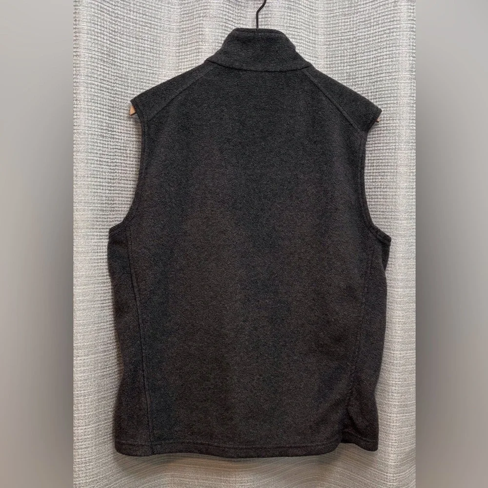 Columbia | Gray Fleece Vest Full-Length Zipper | M
